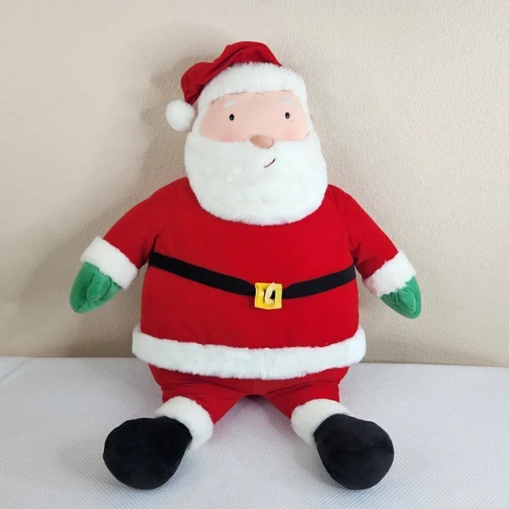 Vintage 90s Jumbo Large Plush Santa Claus 32